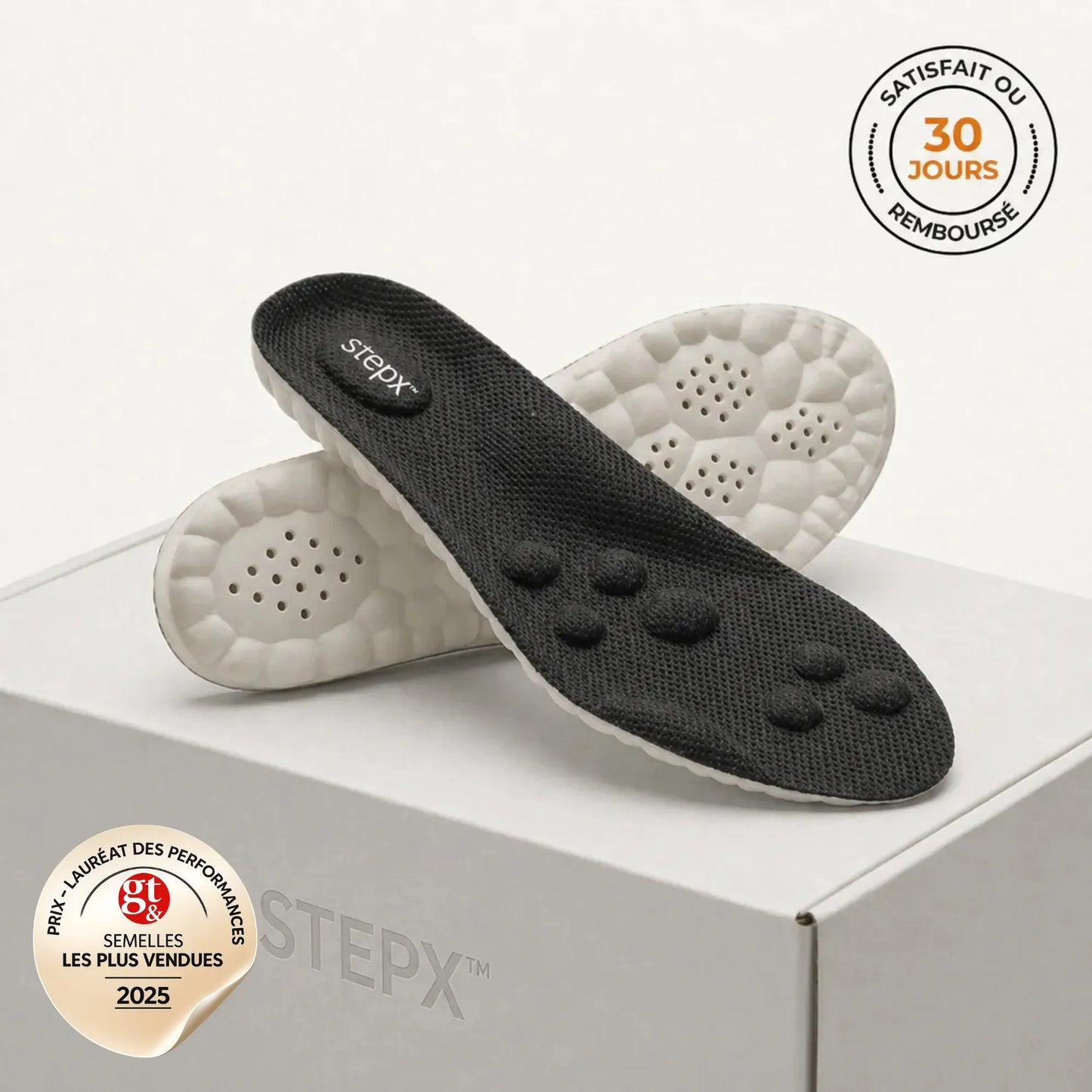 STEPX - Semelles orthopédiques pour soulager les douleurs au talon et la fasciite plantaire