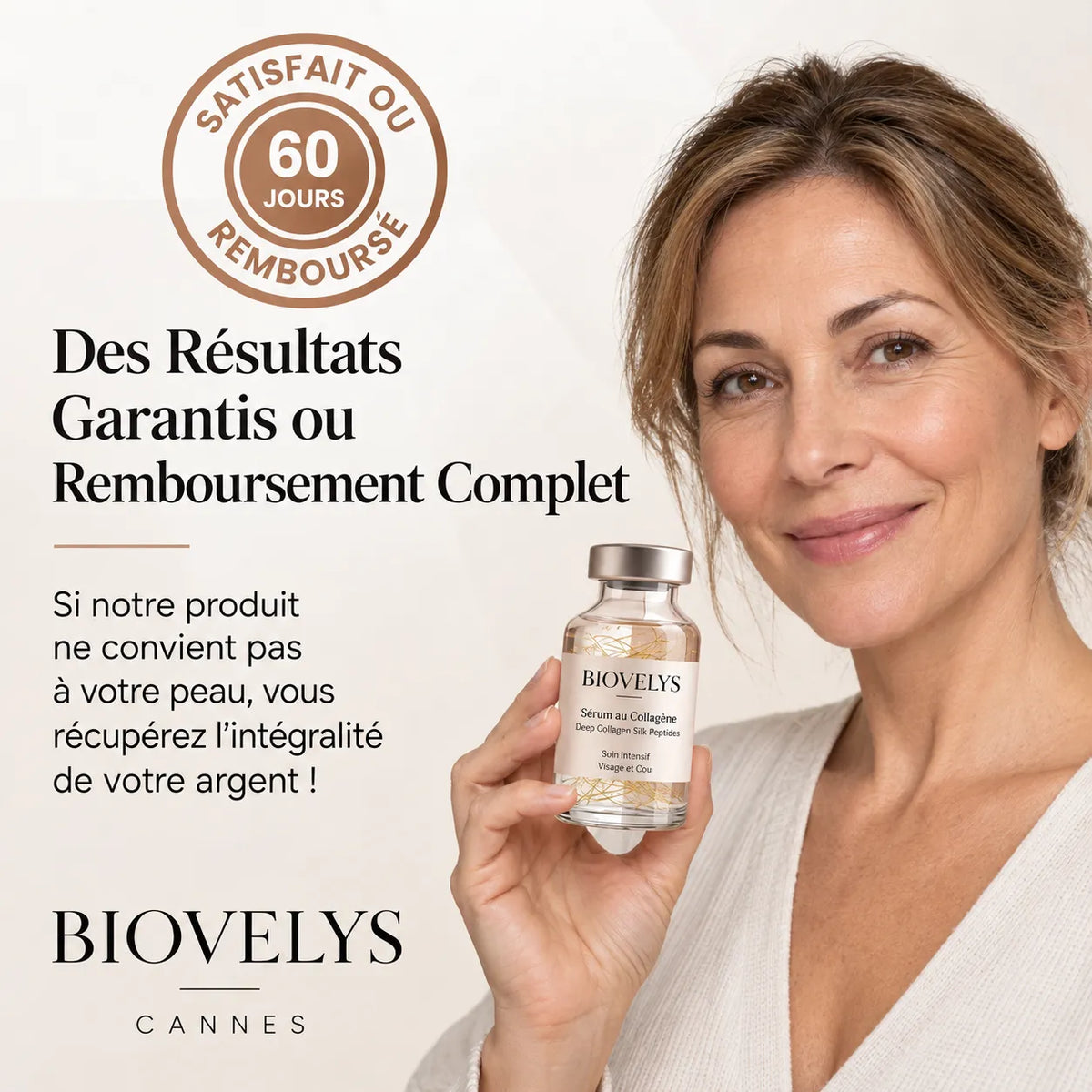 BioVelys™ – Ampoule Deep Collagène - Sérum coréen, effet tenseur dès la première application