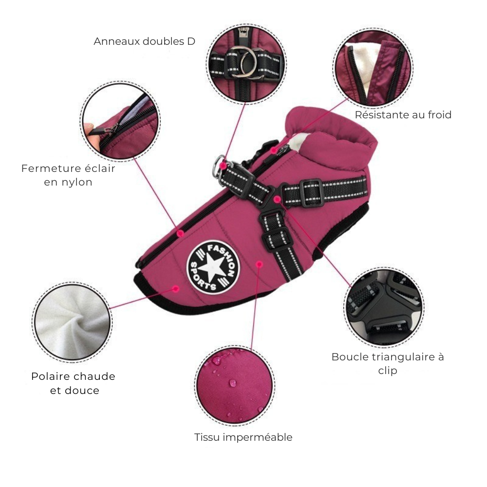 WinterShield™ Veste d’hiver 3-en-1 * Laisse offerte aujourd’hui *