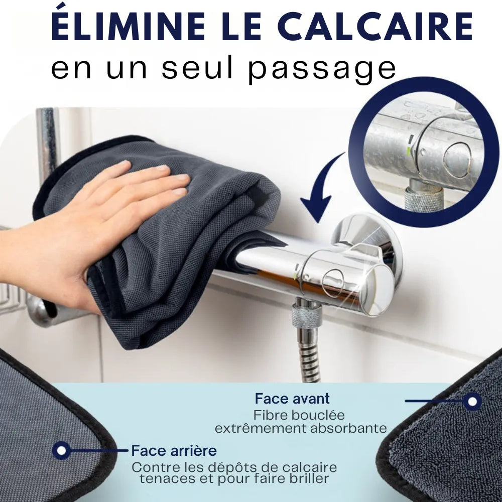 Cleanee DryMax™ - Chiffon Ultra Absorbant anti-calcaire