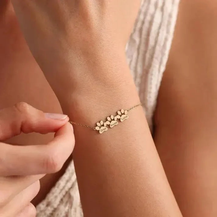 Bracelet Patoune™ personnalisé – Son prénom toujours avec vous
