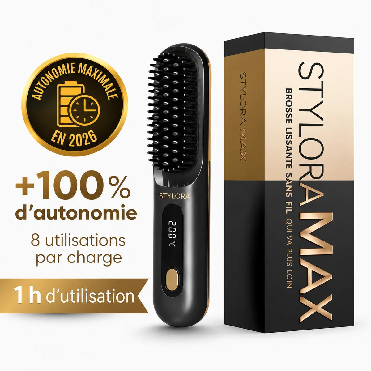NEW Stylora MAX cordless heated brush for only €10 more