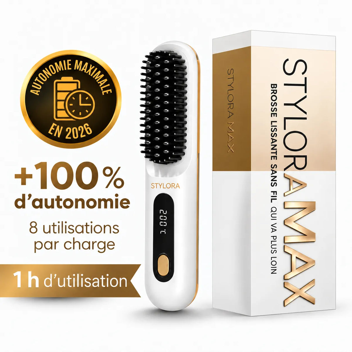 NEW Stylora MAX cordless heated brush for only €10 more