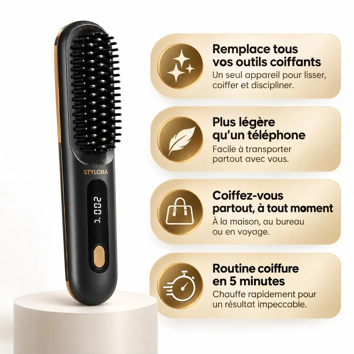 NEW Stylora MAX cordless heated brush for only €10 more