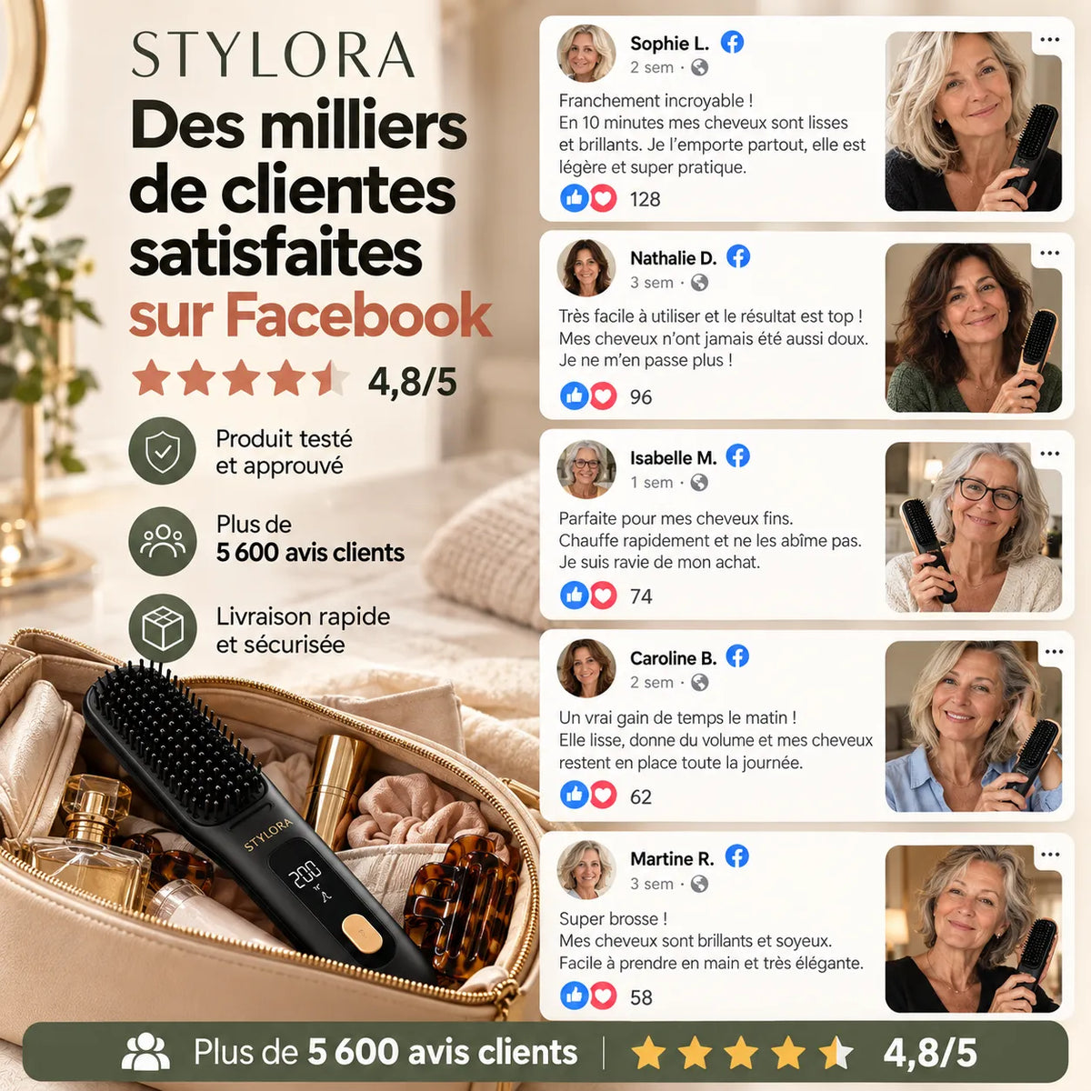 NEW Stylora MAX cordless heated brush for only €10 more