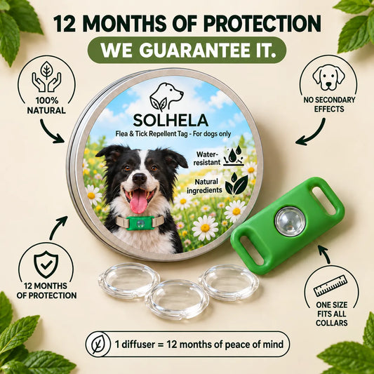 SOLHELA 100 % Natural Flea & Tick Pendant