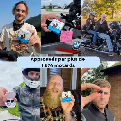 RideGuard™ 1 paire + 1 paire offerte – Earplugs moto – 27 dB
