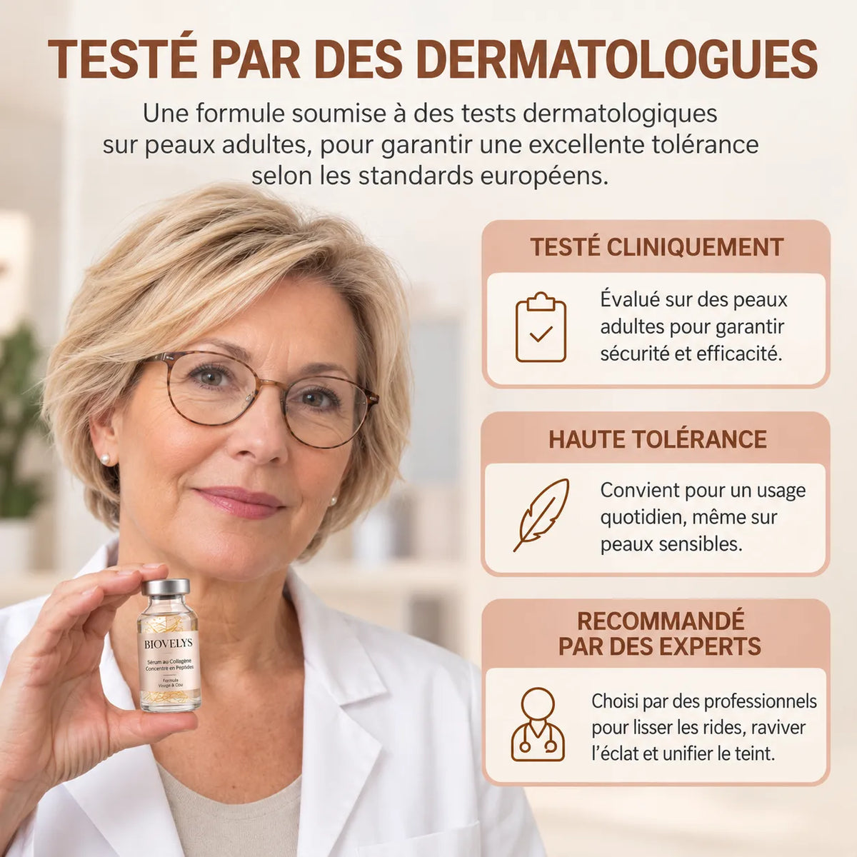 BioVelys™ – Ampoule Deep Collagène - Sérum coréen, effet tenseur dès la première application