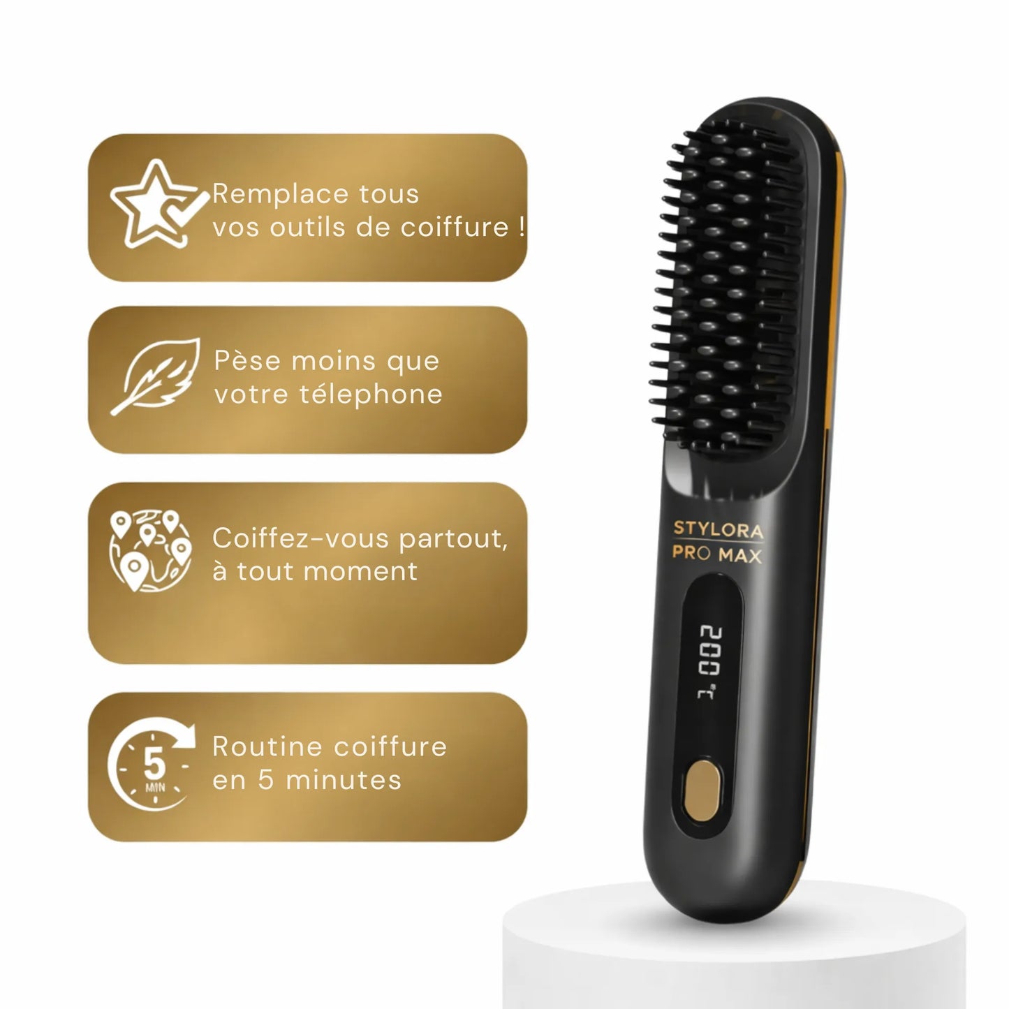 NEW Brosse chauffante sans fil Stylora MAX pour seulement 10€ de plus