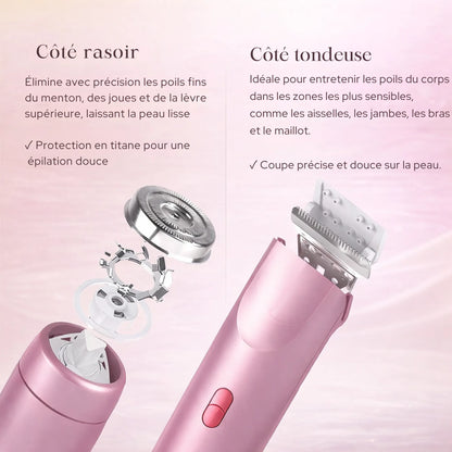 Rasoir 2 en 1 Vélina™ Doux pour les peaux sensibles