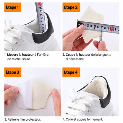 Coussinets de talon pour plus de confort et d'absorption des chocs
